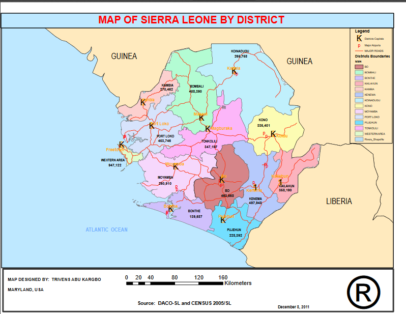 Maps Of Sierra Leone – Pa Sorie Kargbo Foundation