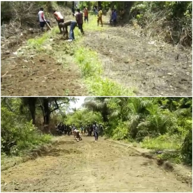 Folks working on Self-help road project update